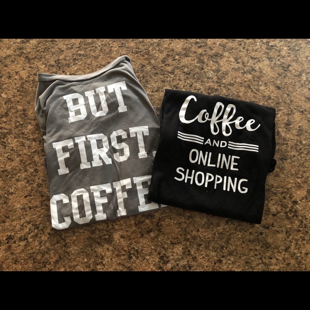 ‼️2 for $12‼️Coffee shirts